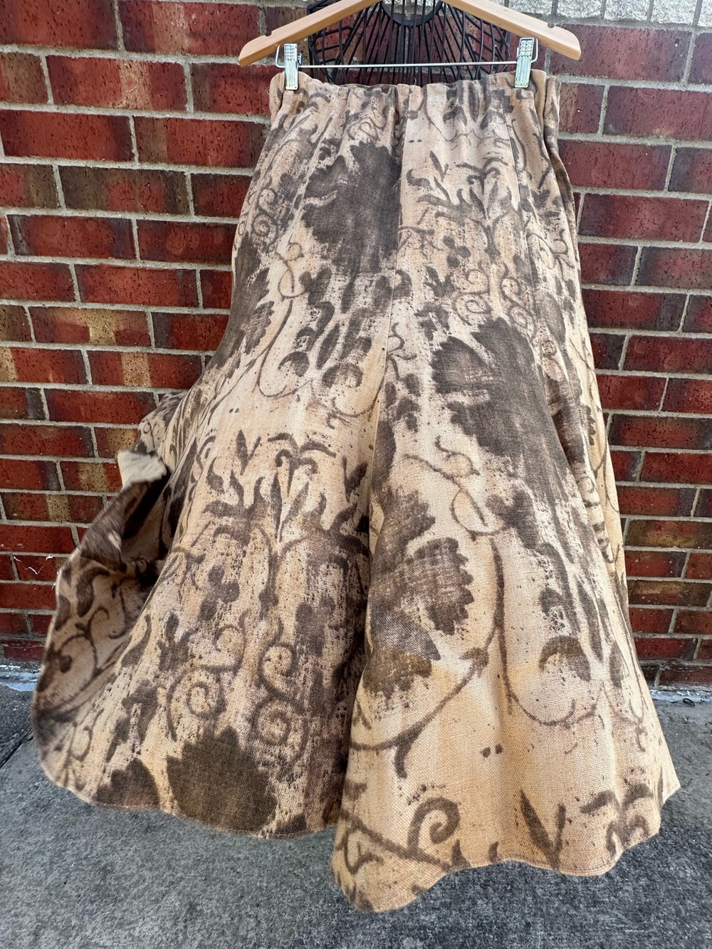 Ralph Lauren Skirt 100% Linen MIDI Heirloom Vintage-Inspired Heritage Prairie - Picture 4 of 14
